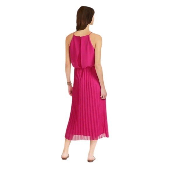 NWT Sam Edelman Pleated Pink Maxi Dress - Picture 5 of 16